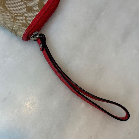 Coach Wristlet Y2K Wallet Jacquard Signature Logo Neon Leather Wristlet Wallet - Picture 12 of 16